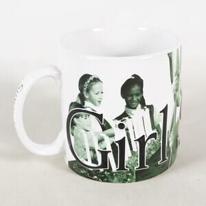 Girl Scouts America Since 1912 Embossed Coffee Mug Tea Cup Green White 2006